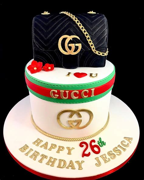 gucci bag birthday cake